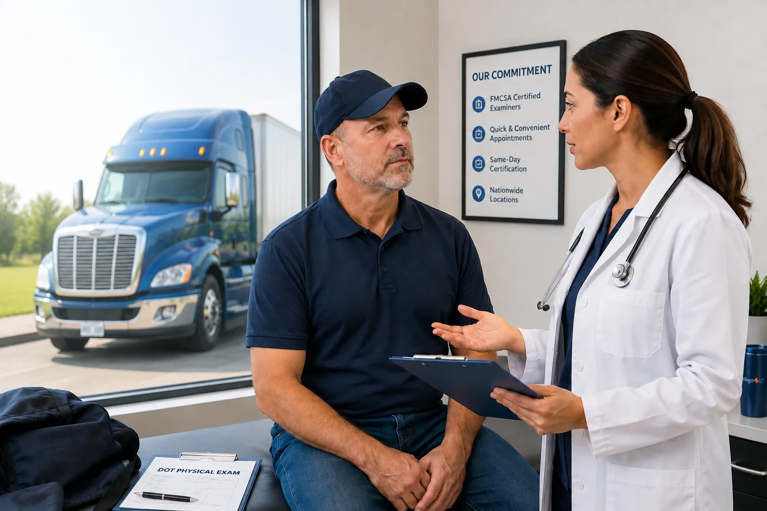 DOT physical examination for commercial drivers