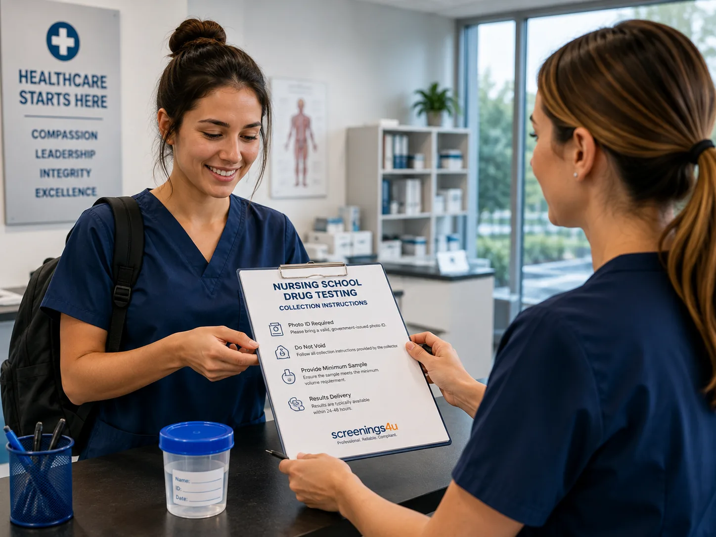 Nursing school drug testing